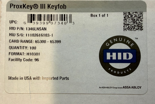Hid 1346lnsan proxkey iii - 1346lnsan,